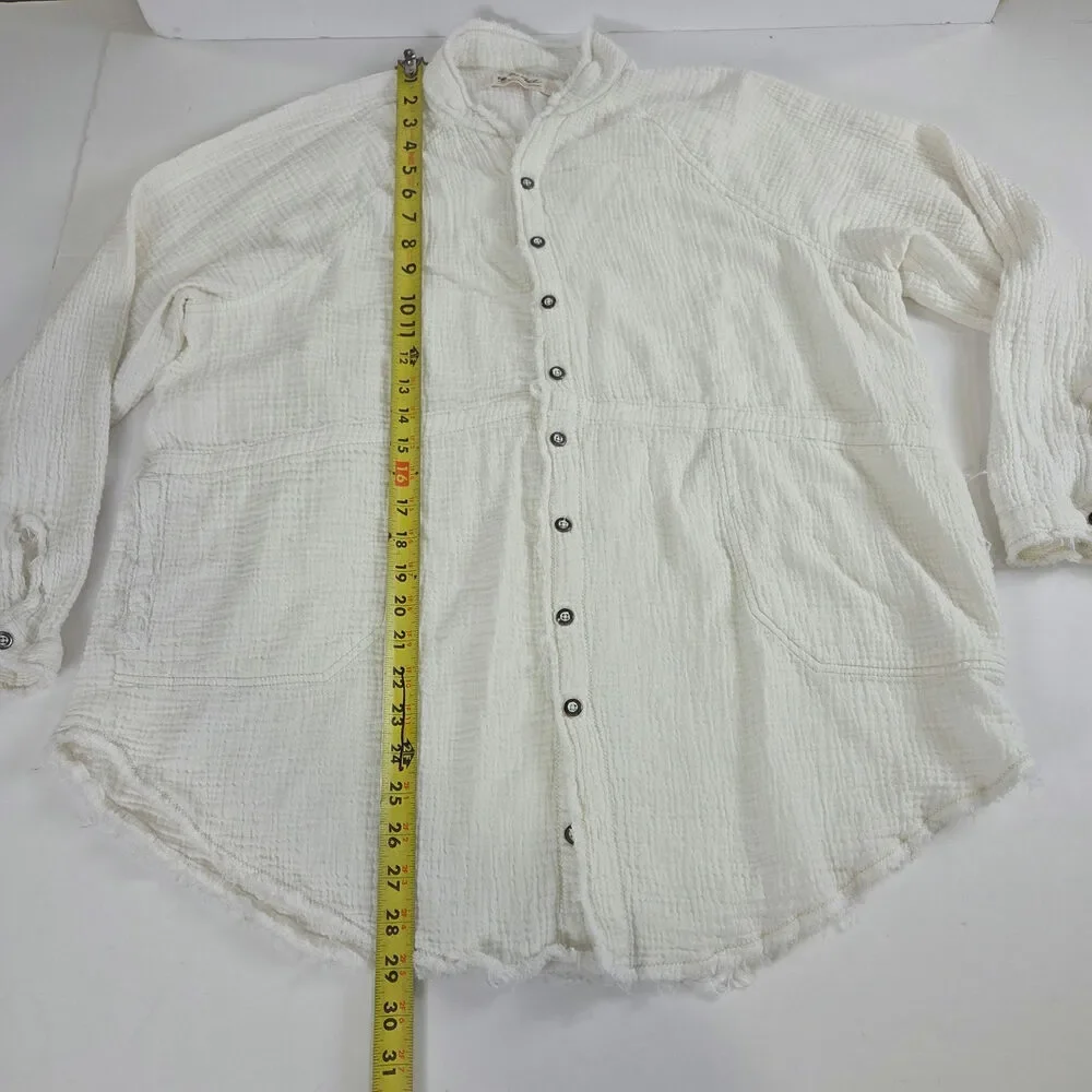 We The Free Summer Day Dream White Lightweight Top Medium - Picture 3 of 7